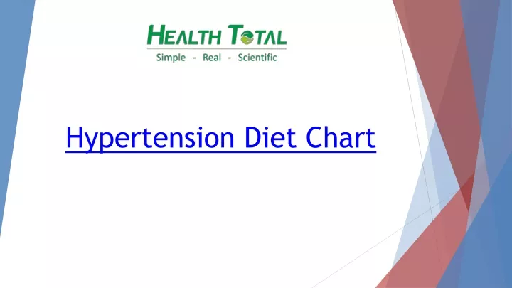 hypertension diet chart
