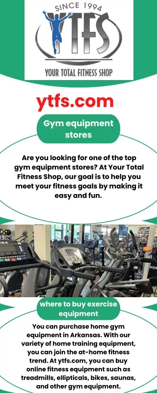 gym equipment stores