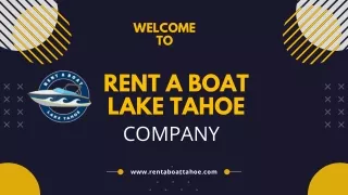 Lake Tahoe Party Boat