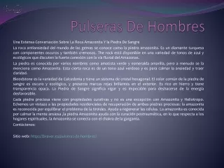 pulseras de hombres