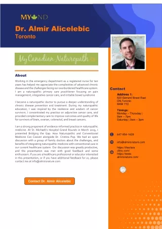 dr almir alicelebic toronto