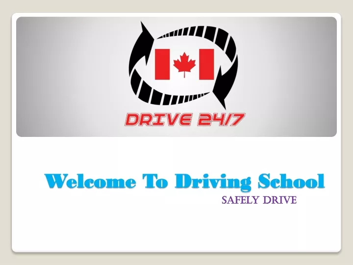 welcome to driving school