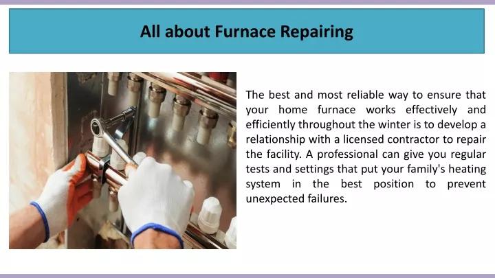 all about furnace repairing
