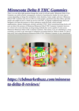 minnesota delta 8 thc gummies there