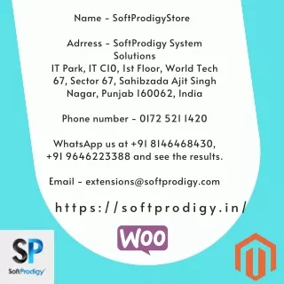 Buy Plugins And Extensions From SoftProdigy Store