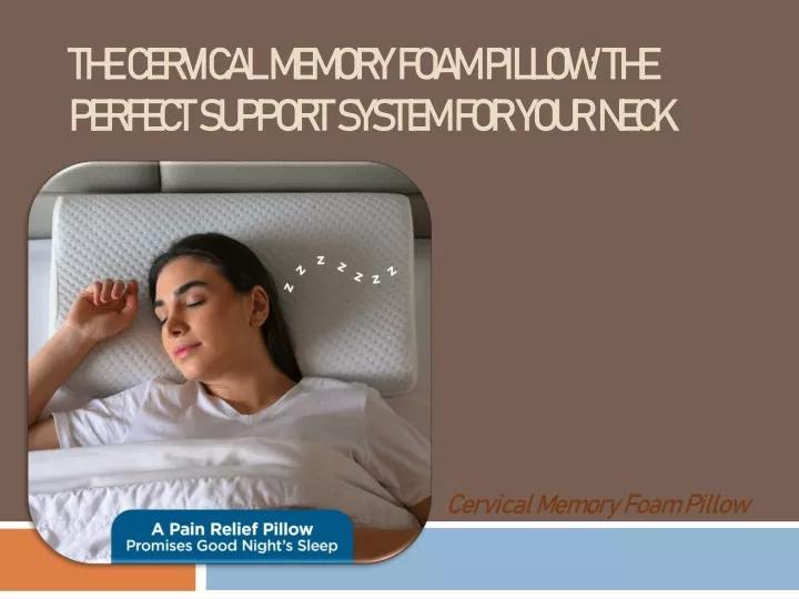 the cervical memory foam pillow the perfect support system for your neck