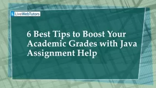 6 best tips to boost your academic grades with java assignment help
