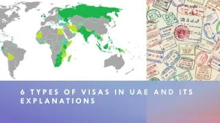 6 types of visas in UAE and explanations