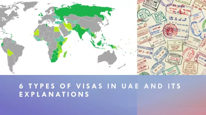 6 types of visas in uae and its explanations