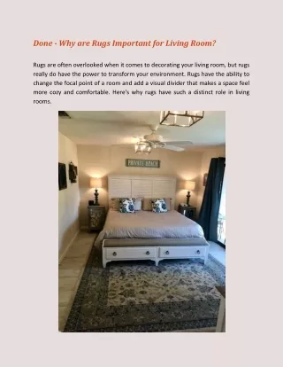 done why are rugs important for living room