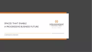 Hiranandani Industrial Park in Chennai