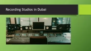 Recording Studios in Dubai