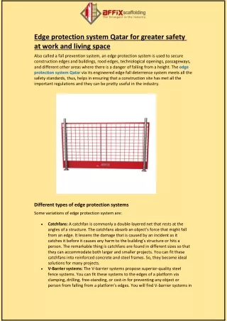 edge protection system qatar for greater safety