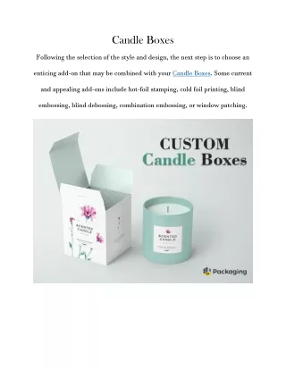 candle boxes