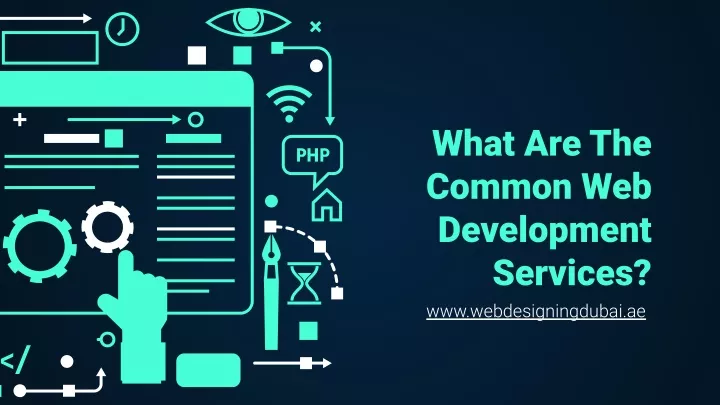 what are the common web development services