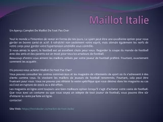maillot italie