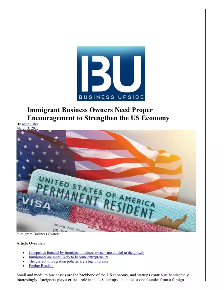 immigrant business owners need proper