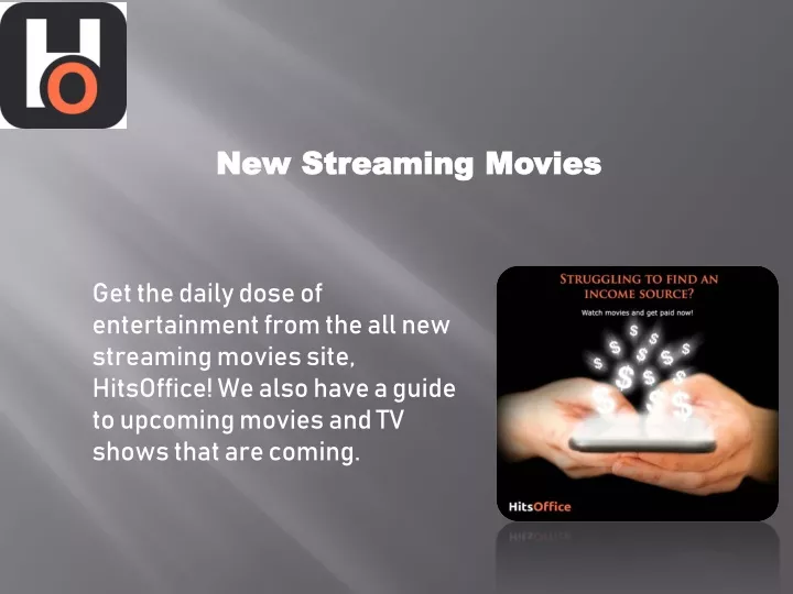 new streaming movies