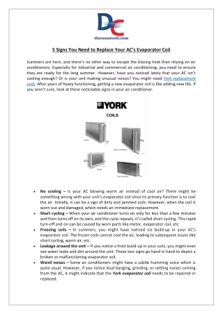 5 signs you need to replace your ac s evaporator