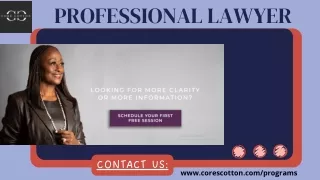 Professional Lawyer with Supportive Work