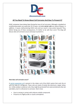 all you need to know about coil corrosion