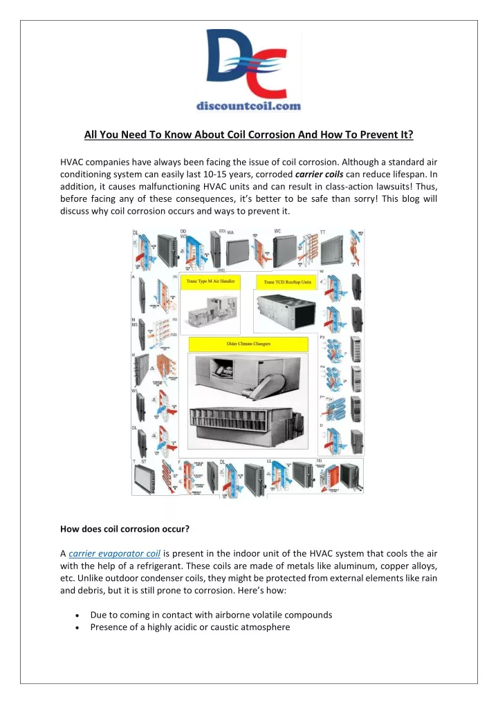 all you need to know about coil corrosion