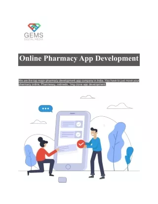 Online Pharmacy App Development IN INDIA