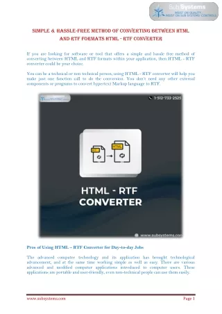 simple hassle free method of converting between