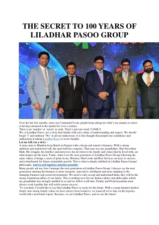 THE SECRET TO 100 YEARS OF LILADHAR PASOO GROUP-converted