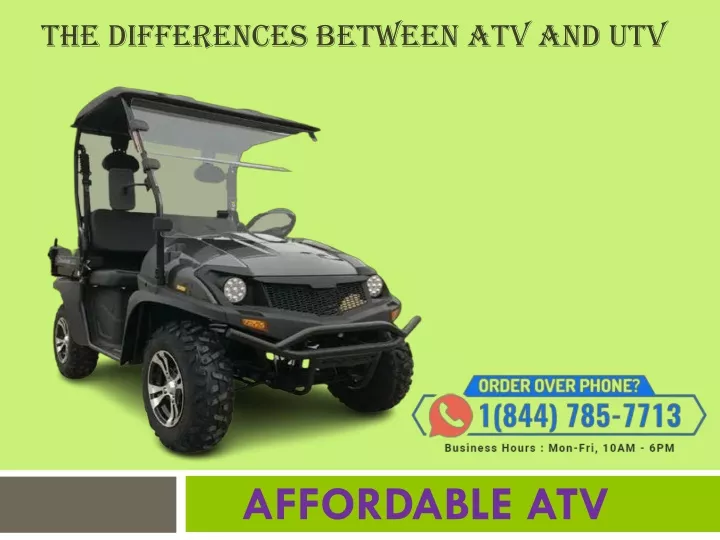 the differences between atv and utv