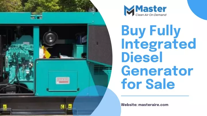 buy fully integrated diesel generator for sale