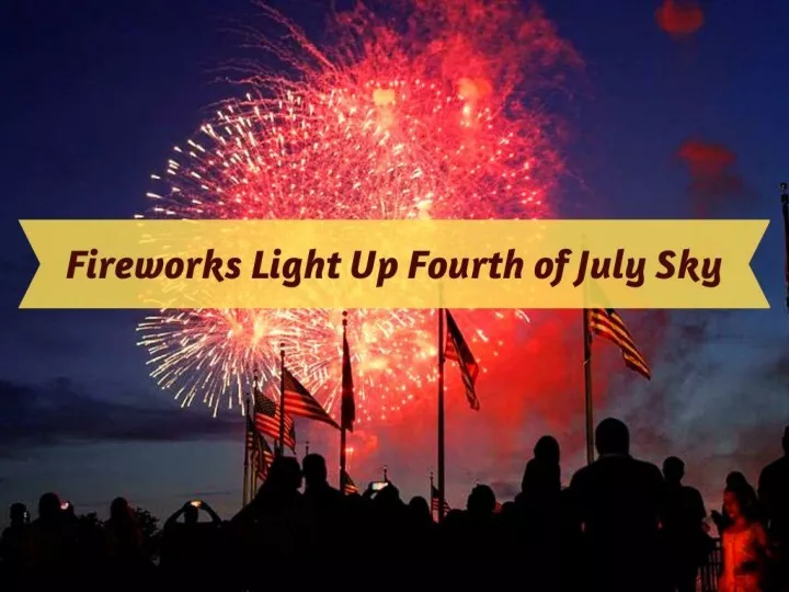 fireworks light up fourth of july sky