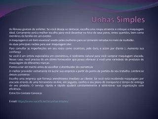 unhas simples