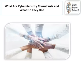 To Cyber-Security Consultants and What Do They Do?
