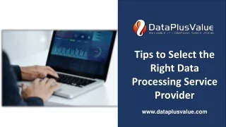 tips to select the right data processing service