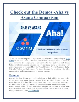 check out the demos aha vs asana comparison