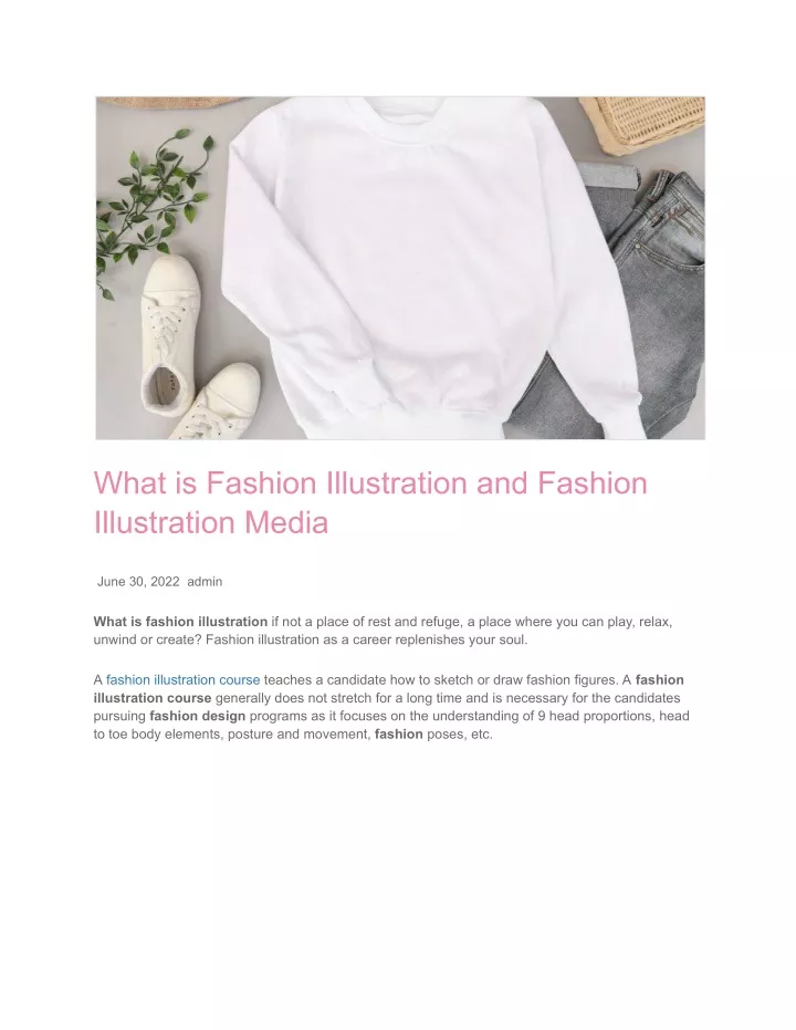 what is fashion illustration and fashion