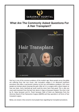 what are the commonly asked questions for a hair