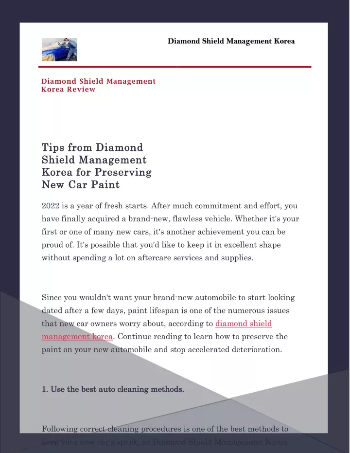 diamond shield management korea