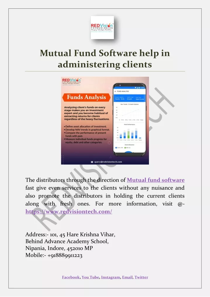 mutual fund software help in administering clients