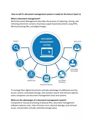 how to tell if a document management system