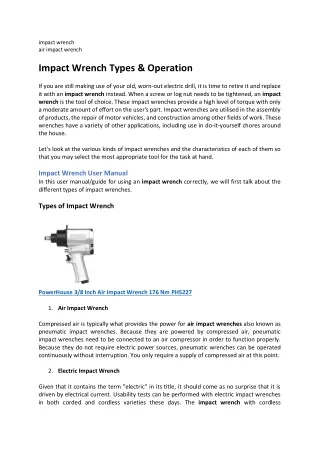 impact wrench air impact wrench impact wrench