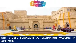 Why Choose Suryagarh as Destination Wedding in Jaisalmer