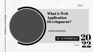 what is web application development