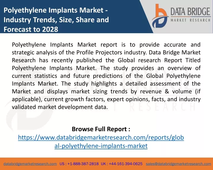 polyethylene implants market industry trends size