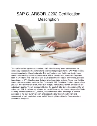 sap c arsor 2202 certification description