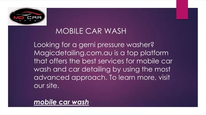 mobile car wash