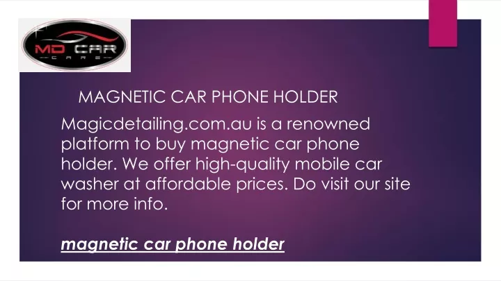 magnetic car phone holder