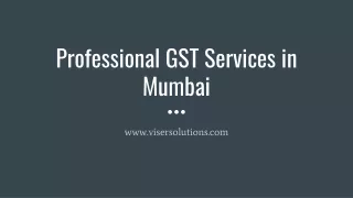 Professional GST Services in Mumbai