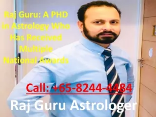 Raj Guru: A PHD in Astrology Who Has Received Multiple National Awards